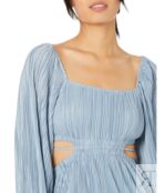 Платье MOON RIVER, Pleated Cutout Midi Dress 9828613 | Dusty Blue фото 3