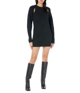 Платье MOON RIVER, Cutout Sweater Mini Dress