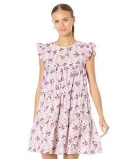 Платье English Factory, Floral Printed Babydoll Mini