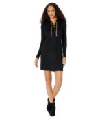 Платье MICHAEL Michael Kors, Rib Chain Lace-Up Shift Dress 9831468 | Black фото 4