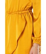 Платье MICHAEL Michael Kors, Satin Long Sleeve Flounce Dress 9831490 | Marigold фото 3