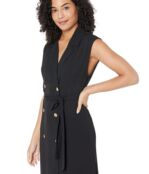 Платье MICHAEL Michael Kors, Drapey Crepe Trench Dress 9831494 | Black фото 3