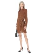 Платье MICHAEL Michael Kors, Geo Button-Down Tie Dress 9831492 | Marigold фото 4