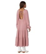 Платье Lucky Brand, Embroidered Knit Maxi 9834340 | Crushed Berry фото 2