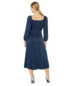 Платье bella dahl, Ruched Midi Dress with Slit 9835789 | Navy/Ink фото 2