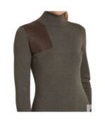 Платье LAUREN Ralph Lauren, Faux Leather Trim Merino Wool Sweaterdress 9836798 | Multi фото 3