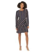 Платье BCBGeneration, Puff Sleeve Mini Dress - W1WX6D02 9850615 | Striped Garden Wallpaper фото 4