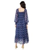 Платье MOON RIVER, Textured Smocked Midi Dress 9855270 | Navy фото 2