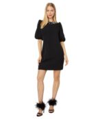 Платье Kate Spade New York, Embellished Double Crepe Dress 9856467 | Black фото 4