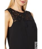 Платье Kate Spade New York, Ribbon Lace Applique Crepe Dress 9856468 | Black фото 3