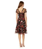 Платье Maggy London, Illusion Top Embroidered Fit-and-Flare Dress 9858065 | Black/Multi фото 2