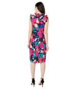 Платье Maggy London, Ruffle Detail Sheath Dress 9859891 | Black/Bright Rose фото 2