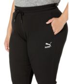 Женские брюки спортивные Puma Plus Size Classics Ribbed, черный