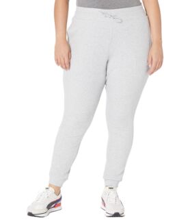 Женские брюки спортивные Puma Plus Size Classics Ribbed, светло-серый