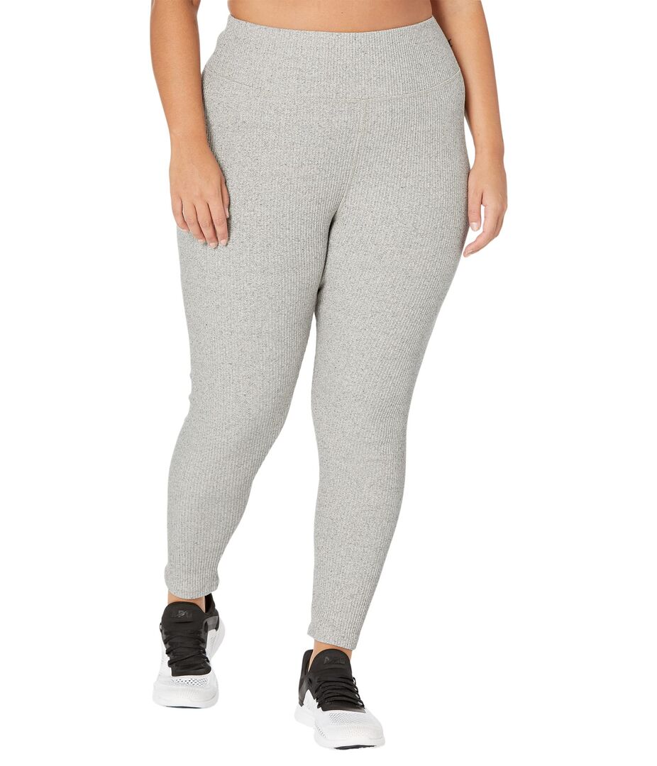 Леггинсы Madewell, Plus MWL Superribbed High-Rise 25 1/2" Leggings 9835517 | Marled Grey фото 1