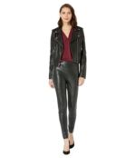 Леггинсы Vince Camuto, Leather Coated Ponte Leggings 9849011 | Rich Black фото 4