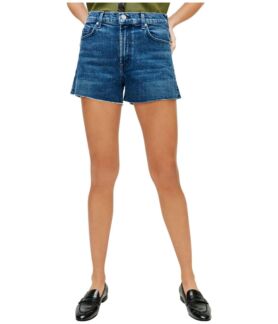 Шорты 7 For All Mankind, High-Waist Shorts with Fray Hem in Retro Broadway