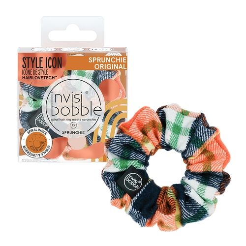 Sprunchie Channel the Flannel Резинка-браслет для волос Invisibobble