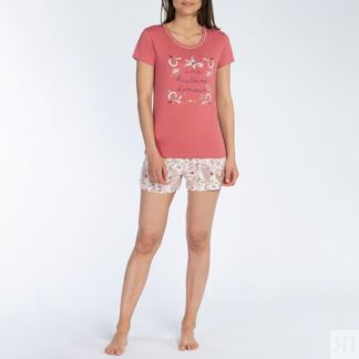 Пижама с шортами из джерси Histoire  S розовый