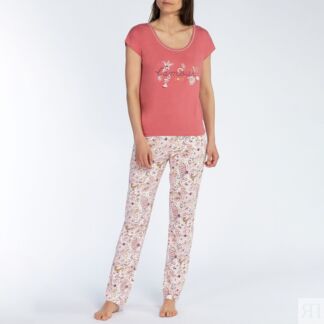 Пижама с короткими рукавами из джерси Histoire  S розовый