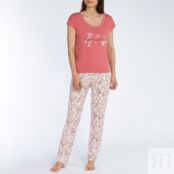 Пижама с короткими рукавами из джерси Histoire  XL розовый