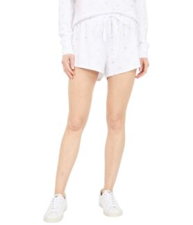 Шорты bobi Los Angeles, Foil Print Knit Elastic Waist Shorts