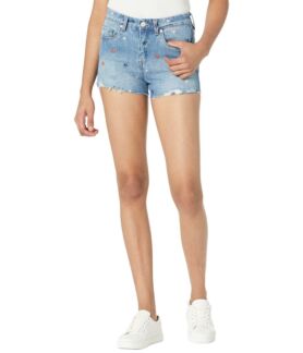 Шорты Blank NYC, Star Embroidery The Barrow High-Rise Shorts in Born In The