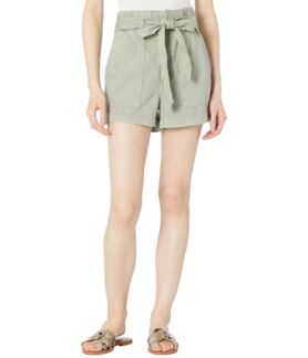 Шорты AG Adriano Goldschmied, Paperbag Kai High-Rise Fatigue Shorts in Sulf