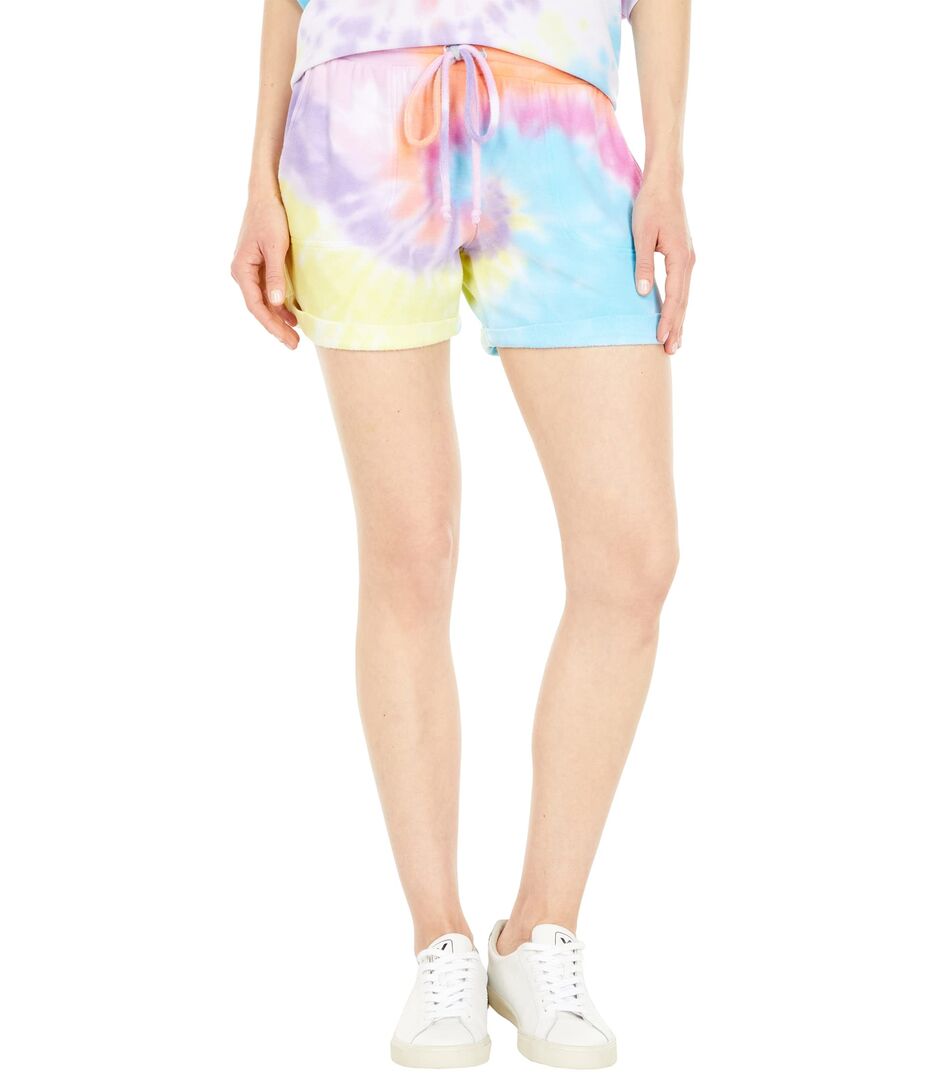 Шорты Chaser, Recycled Cozy Knit Rolled Shorts 9550004 | Glow Tie-Dye фото 1