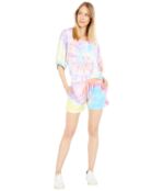 Шорты Chaser, Recycled Cozy Knit Rolled Shorts 9550004 | Glow Tie-Dye фото 4