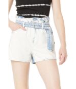 Шорты AllSaints, Filly Paperbag Shorts 9556992 | Bleach Indigo фото 3