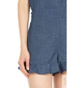 Шорты BCBGeneration, Woven Ruffle Hem Shorts 9577835 | Denim фото 3