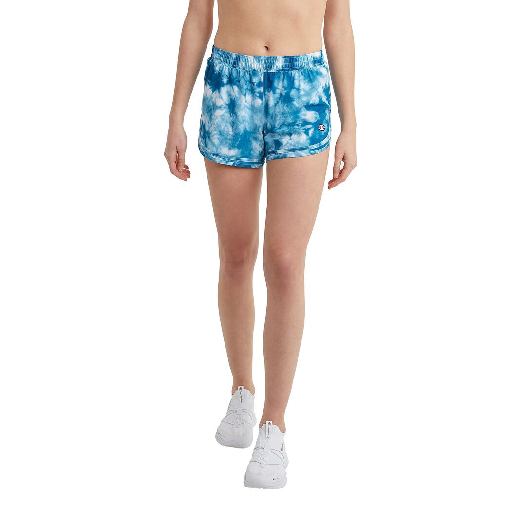 Шорты Champion, Varsity Shorts 9608267 | Crush Dye Print Fresh Teal фото 1