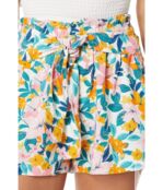 Шорты BCBGeneration, Tie Waist Shorts V1VX3B13 9803270 | Palm Floral Print фото 3