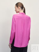 Блузка прямого кроя из фактурной ткани Zarina