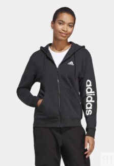 Толстовка на молнии Adidas, черно-белый