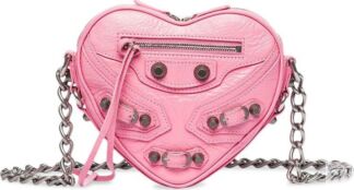 Сумка Balenciaga Cag Heart Mini Shoulder Bag Pink, розовый