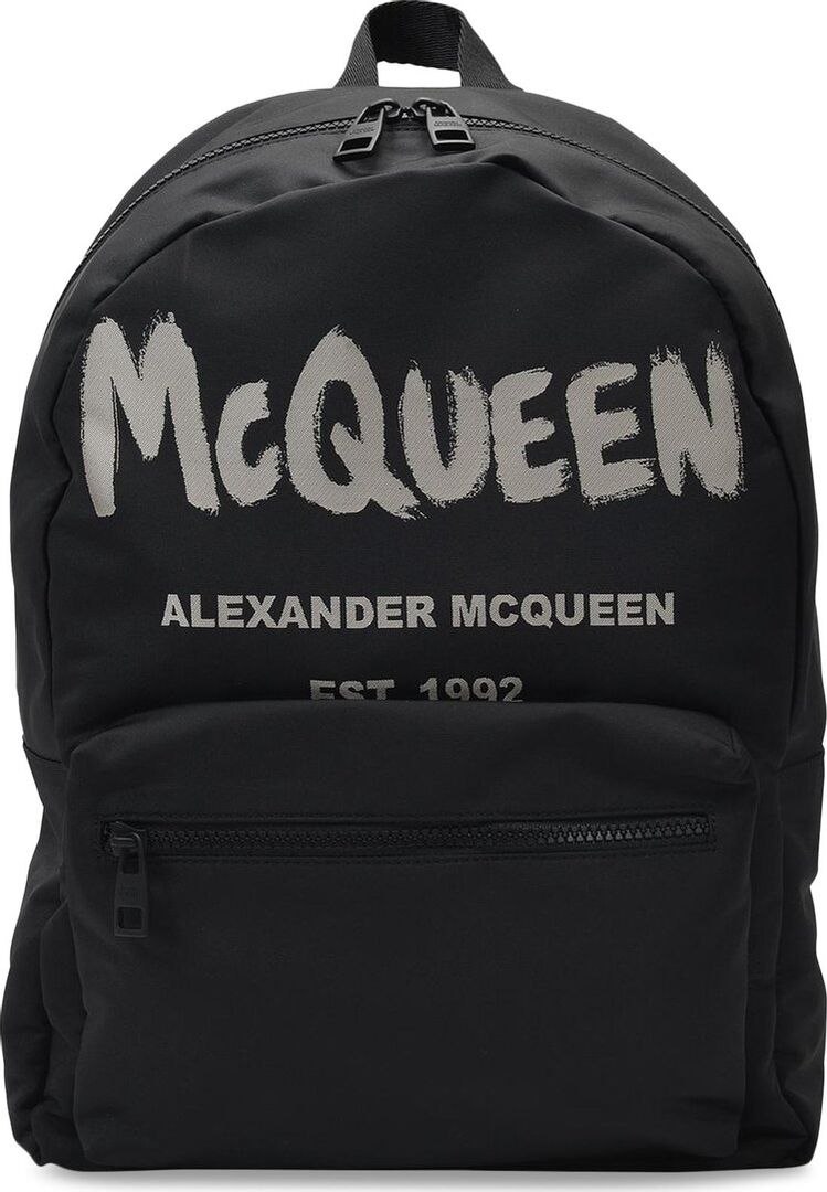 Рюкзак Alexander McQueen Metropolitan Backpack Black, черный 646457 1AABW 1073 | Black фото 1