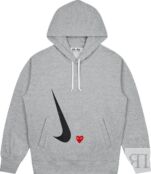 Худи Nike Womens x Comme des Garçons PLAY Hoodie Grey, серый