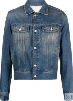 Куртка MM6 Maison Margiela Denim Jacket Green Cast, зеленый