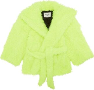 Куртка Balenciaga Teddy Sleeve Jacket Fluo Yellow, желтый