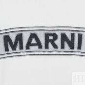Кардиган Marni Logo Cardigan Lily White, белый